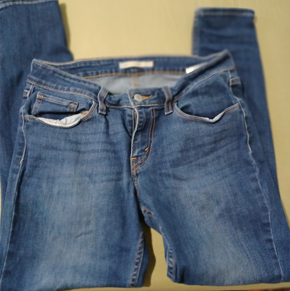 Levi's super low 535 skinny jeans sz30